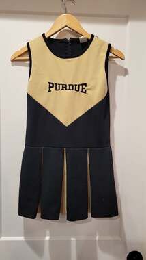Vintage Little King Purdue Boilermakers Youth Cheerleader Dress Uniform, size 10